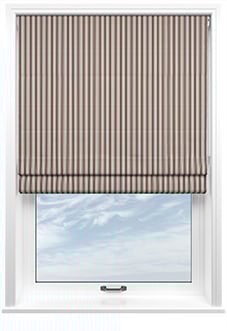 The British Stripe Co. Mary, Teignbridge No.2 - Roman Blind